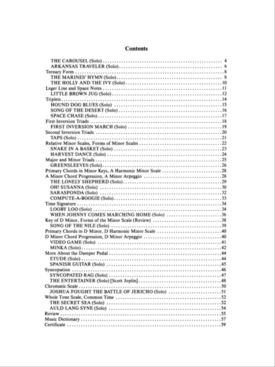 David Carr Glover Method for Piano Lessons Piano Method scores gallery preview page 3