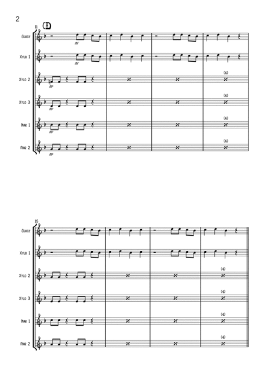 Ghost Chasers Percussion Ensemble scores gallery preview page 2