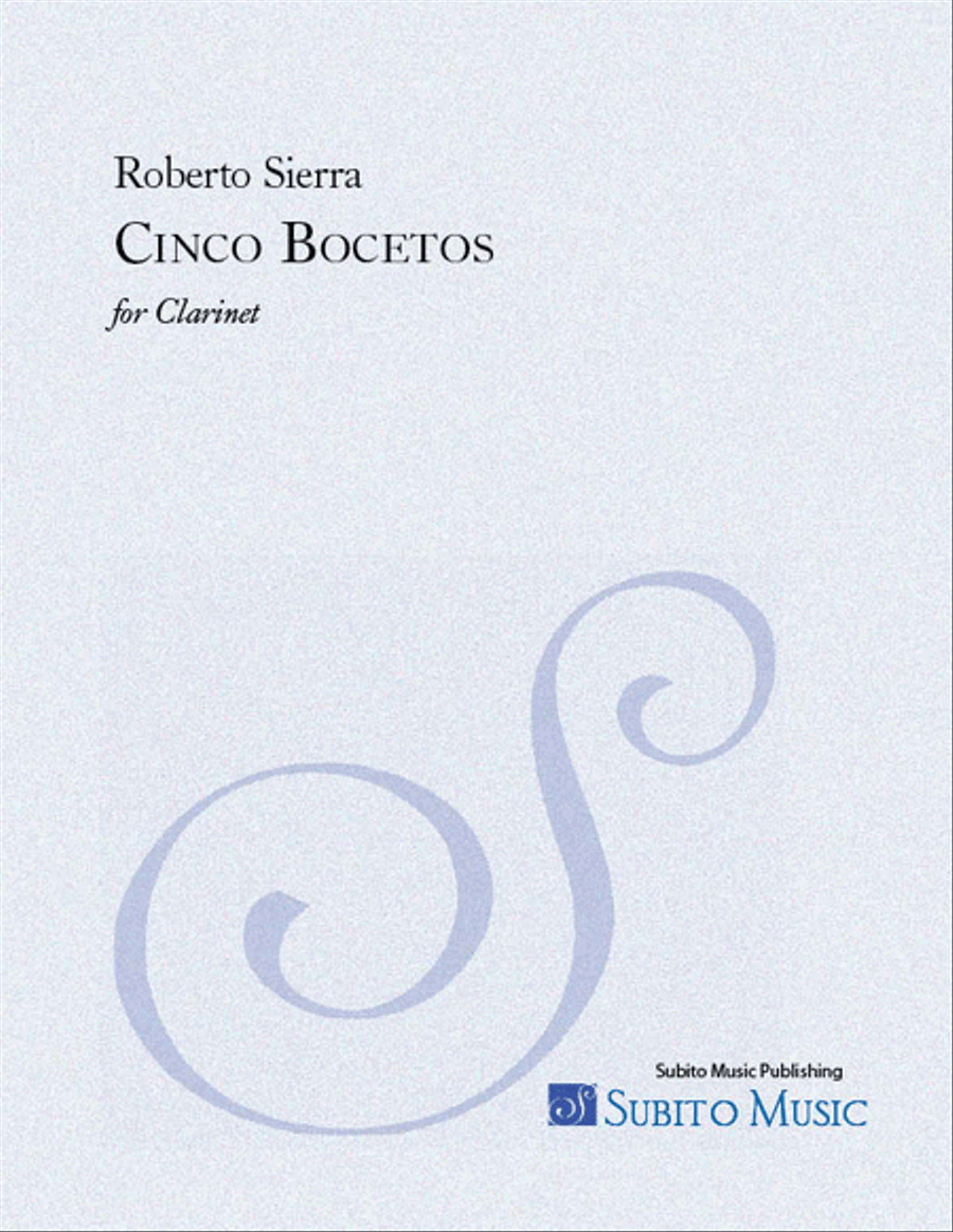 Cinco Bocetos Clarinet Solo scores gallery preview page 1