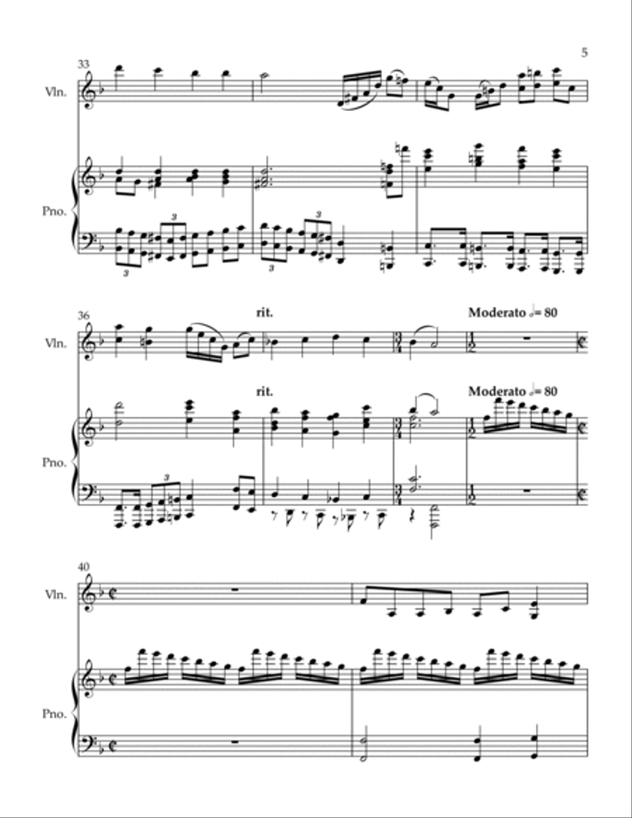 When I Survey the Wondrous Cross and O Sacred Head Now Wounded Violin Solo scores gallery preview page 5