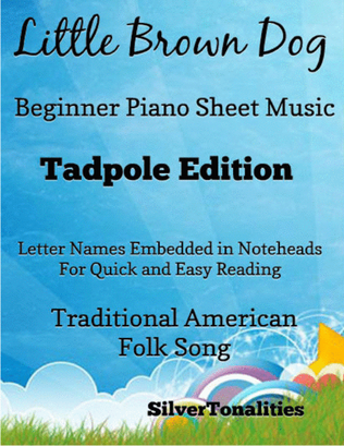 Book cover for Little Brown Dog Beginner Piano Sheet Music 2nd Edition