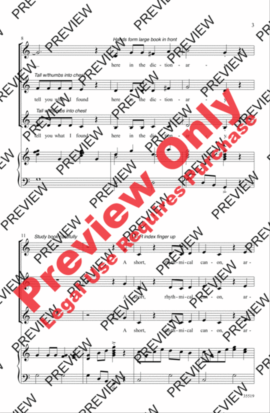 Singing A-Round SAB scores gallery preview page 3