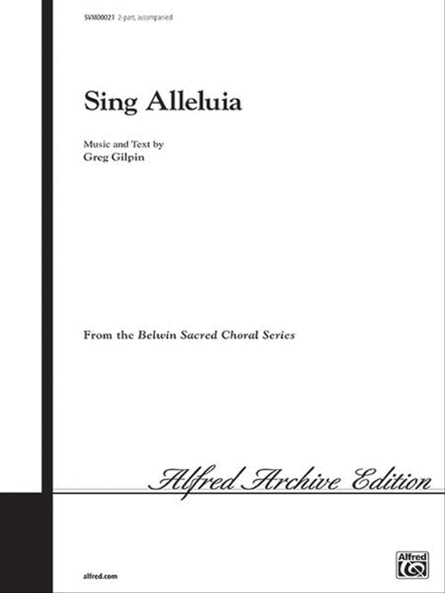 Sing Alleluia 2-Part scores gallery preview page 1