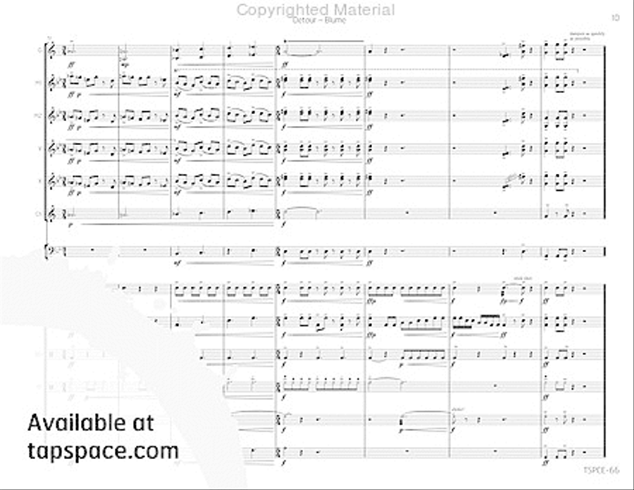 Detour Percussion Ensemble scores gallery preview page 14