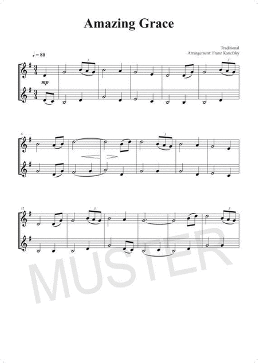 100 Leichte Duette für 2 Klarinetten Clarinet Duet scores gallery preview page 4