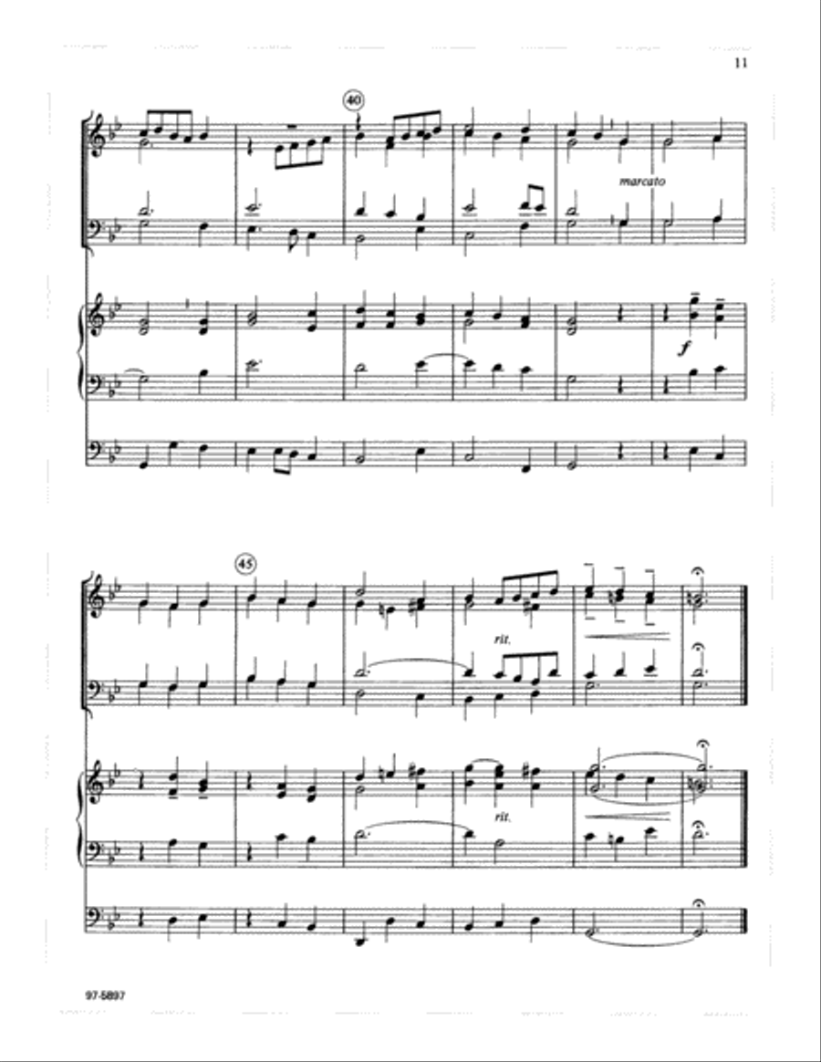 Three Hymns of Praise for Easter Trombone scores gallery preview page 10