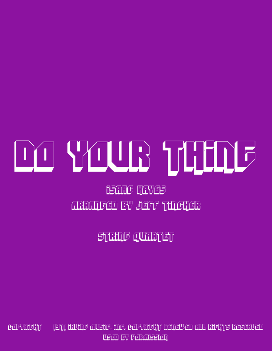 Do Your Thing String Quartet scores gallery preview page 1