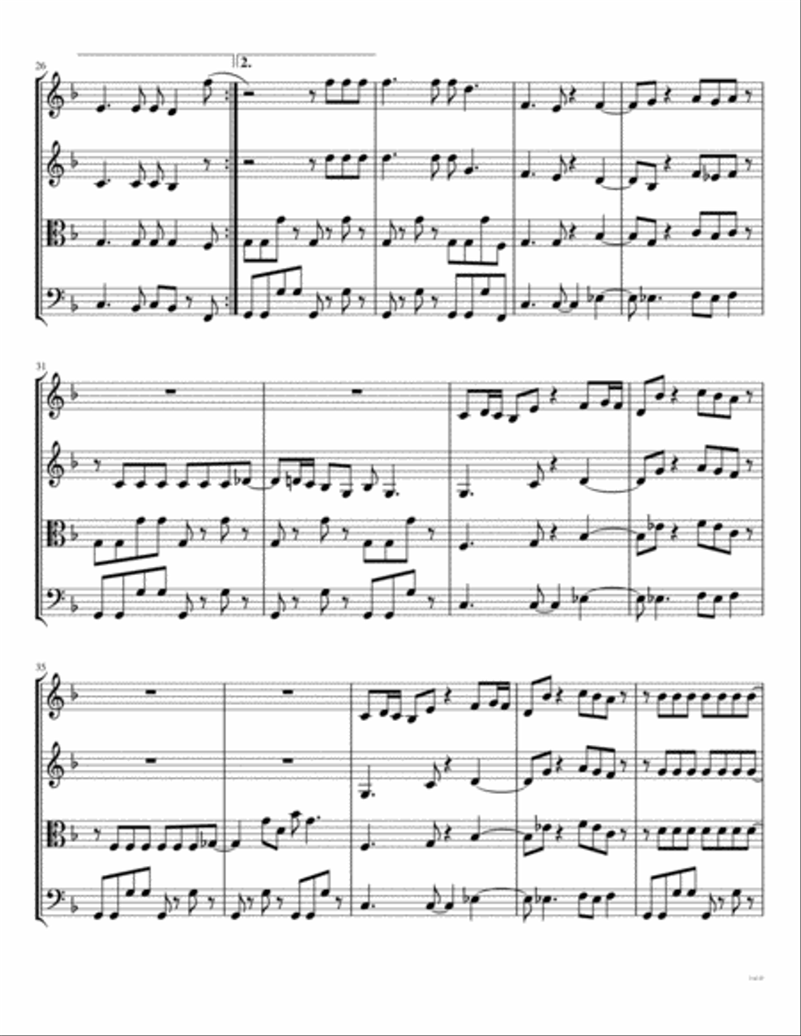 My Sharona String Quartet scores gallery preview page 4