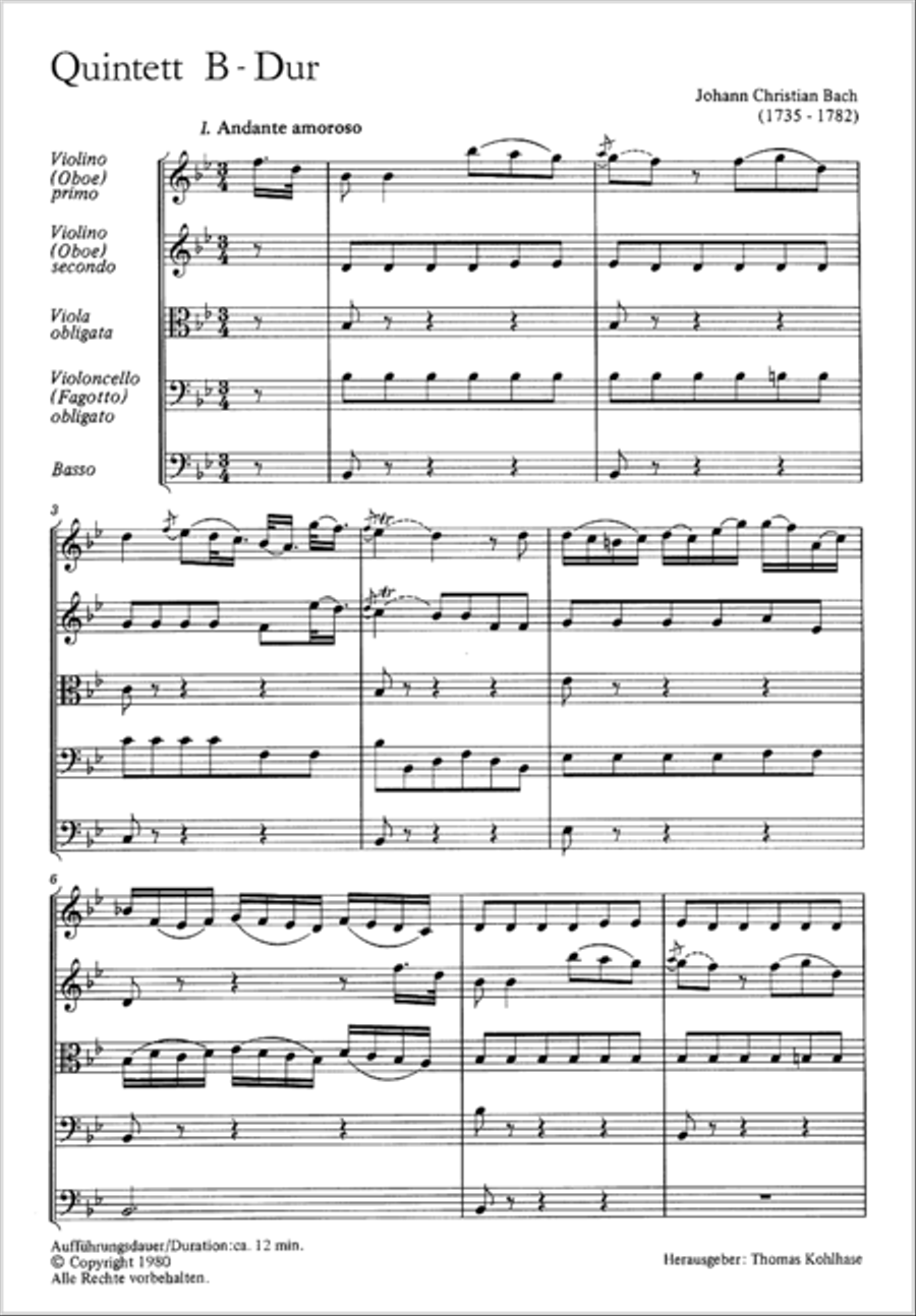 Quintett in B Bassoon scores gallery preview page 2