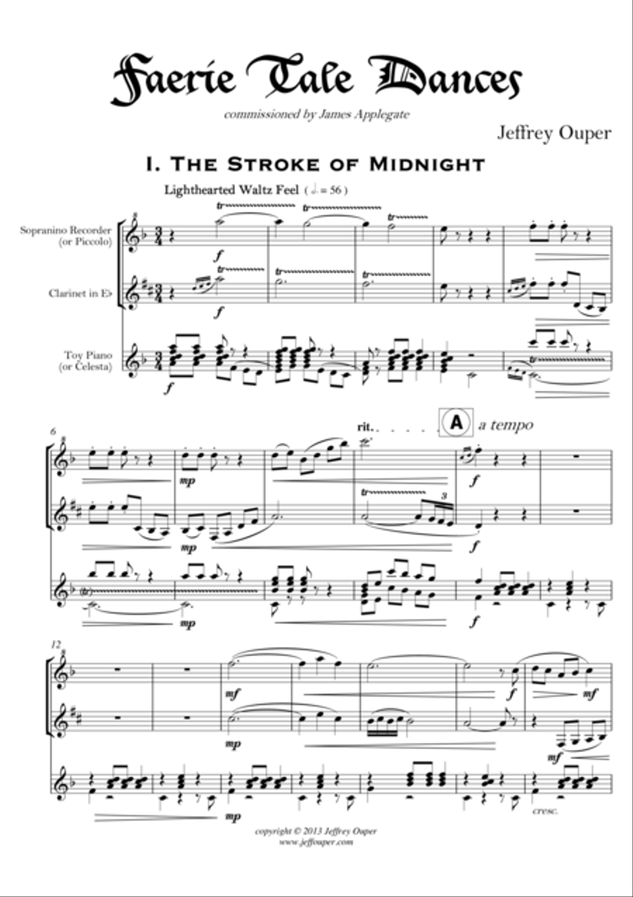 Faerie Tale Dances Large Ensemble scores gallery preview page 1