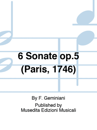 6 Sonate op.5 (Paris, 1746)