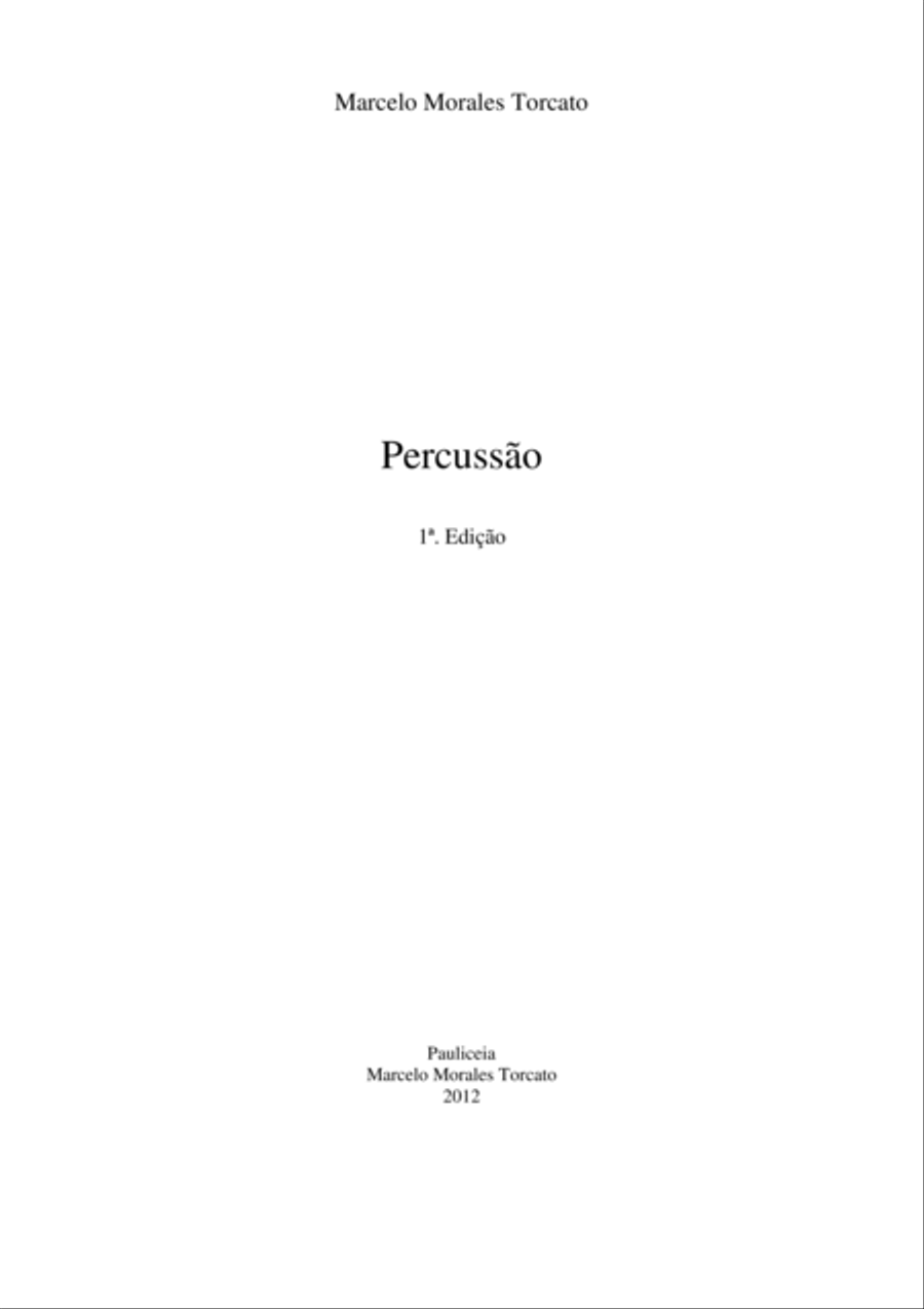 Percussão Percussão Percussion scores gallery preview page 1