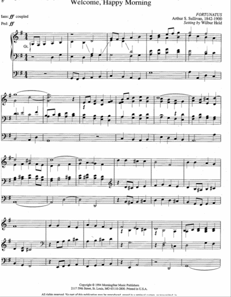 Easter Comes Again Organ scores gallery preview page 5