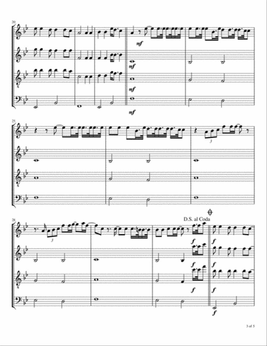 Jericho Woodwind Quartet scores gallery preview page 4
