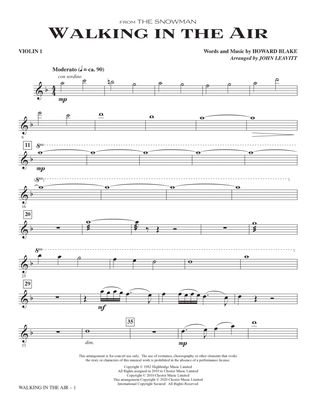 Book cover for Walking In The Air (from The Snowman) (arr. John Leavitt) - Violin 2
