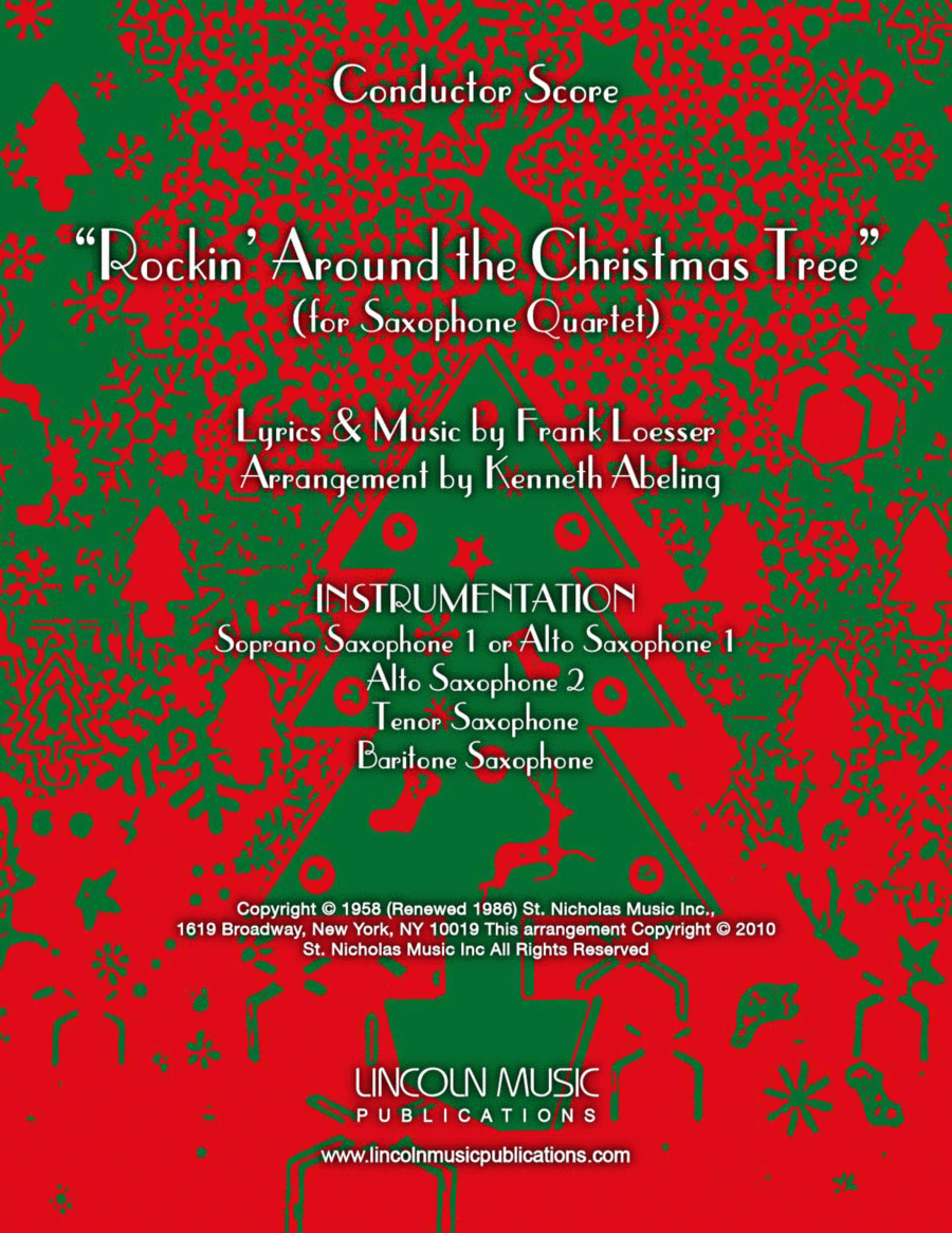Rockin' Around The Christmas Tree Woodwind Quartet scores gallery preview page 1