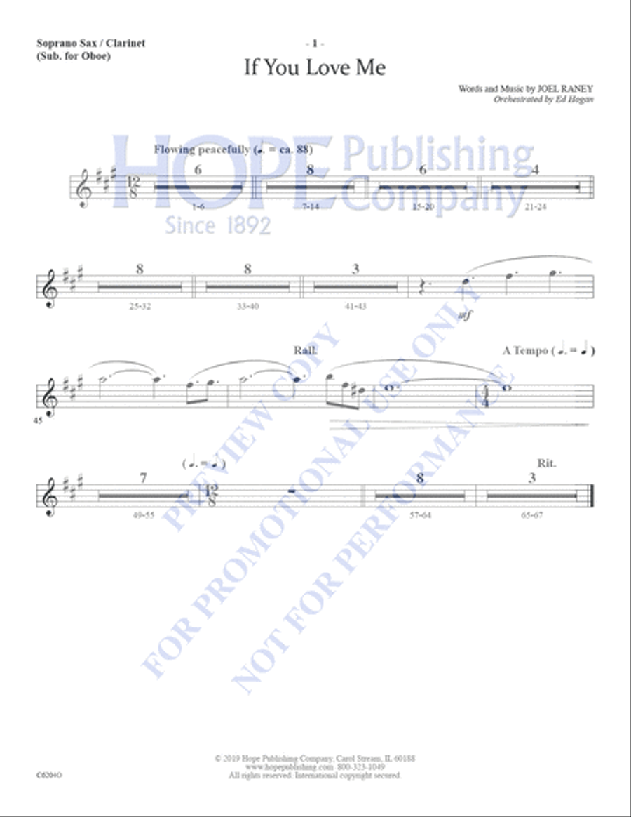 If You Love Me Choir scores gallery preview page 20