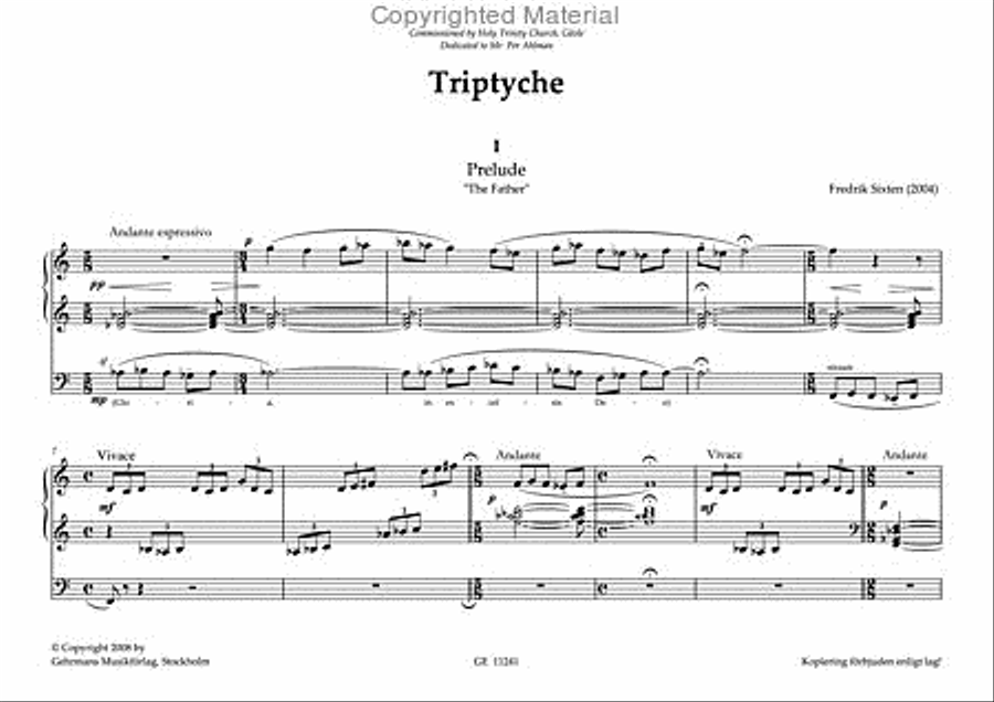 Triptyche Triptyche Organ Solo scores gallery preview page 2