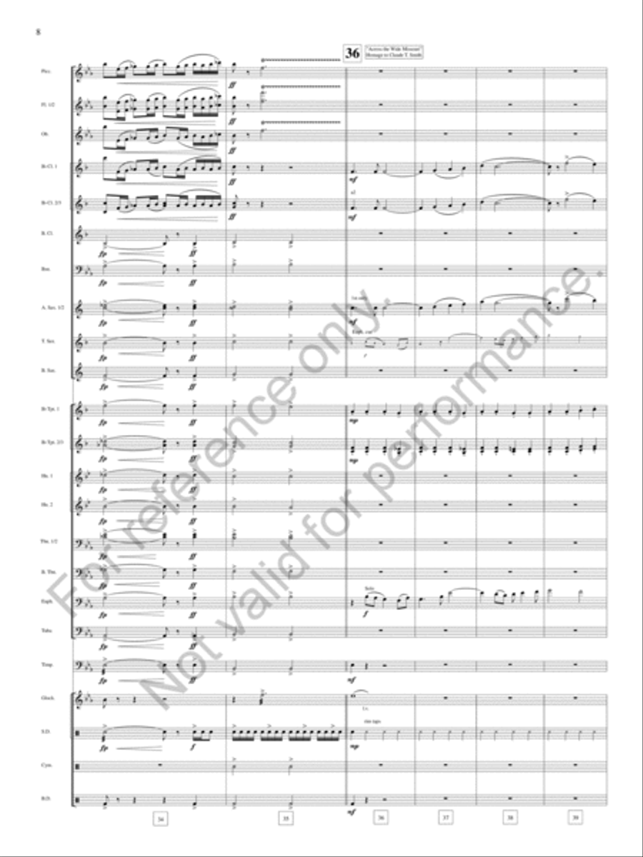 Bound Away Bound Away Concert Band scores gallery preview page 9