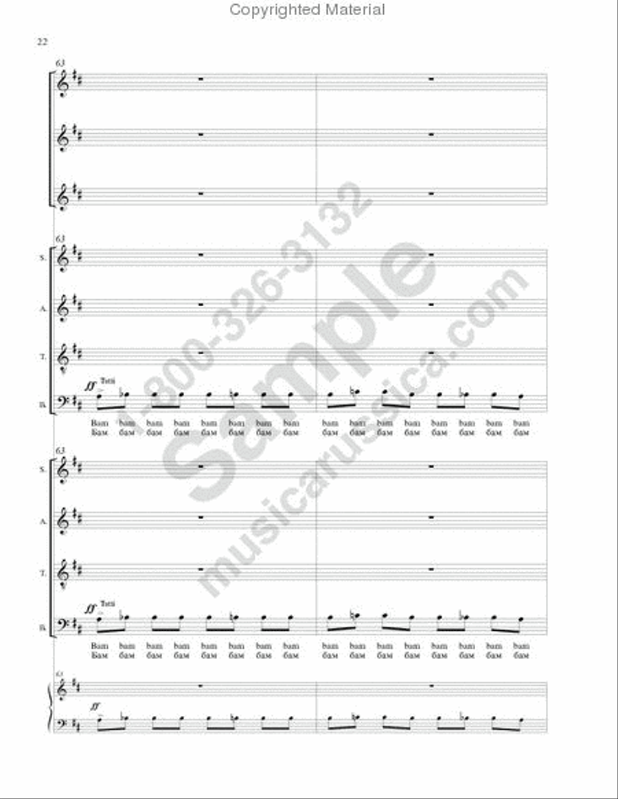 Magpie chatter ('Pushkin Wreath'-No.10) 4-Part scores gallery preview page 21