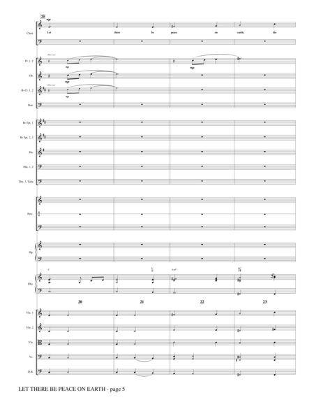 Let There Be Peace On Earth - Full Score