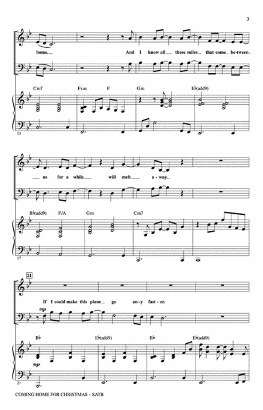 Coming Home for Christmas Choir scores gallery preview page 3