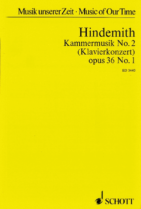 Book cover for Kammermusik #2 Op. 36, No. 1