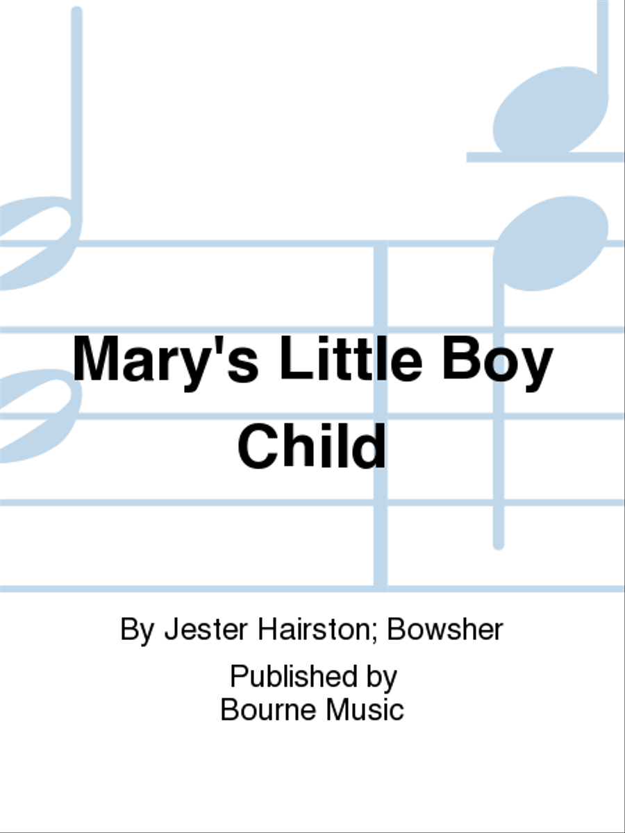 Mary's Little Boy Child Mary's Little Boy Child 4-Part scores gallery preview page 1