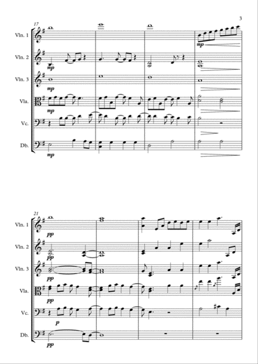 Let It Go (from Frozen) String Orchestra scores gallery preview page 3