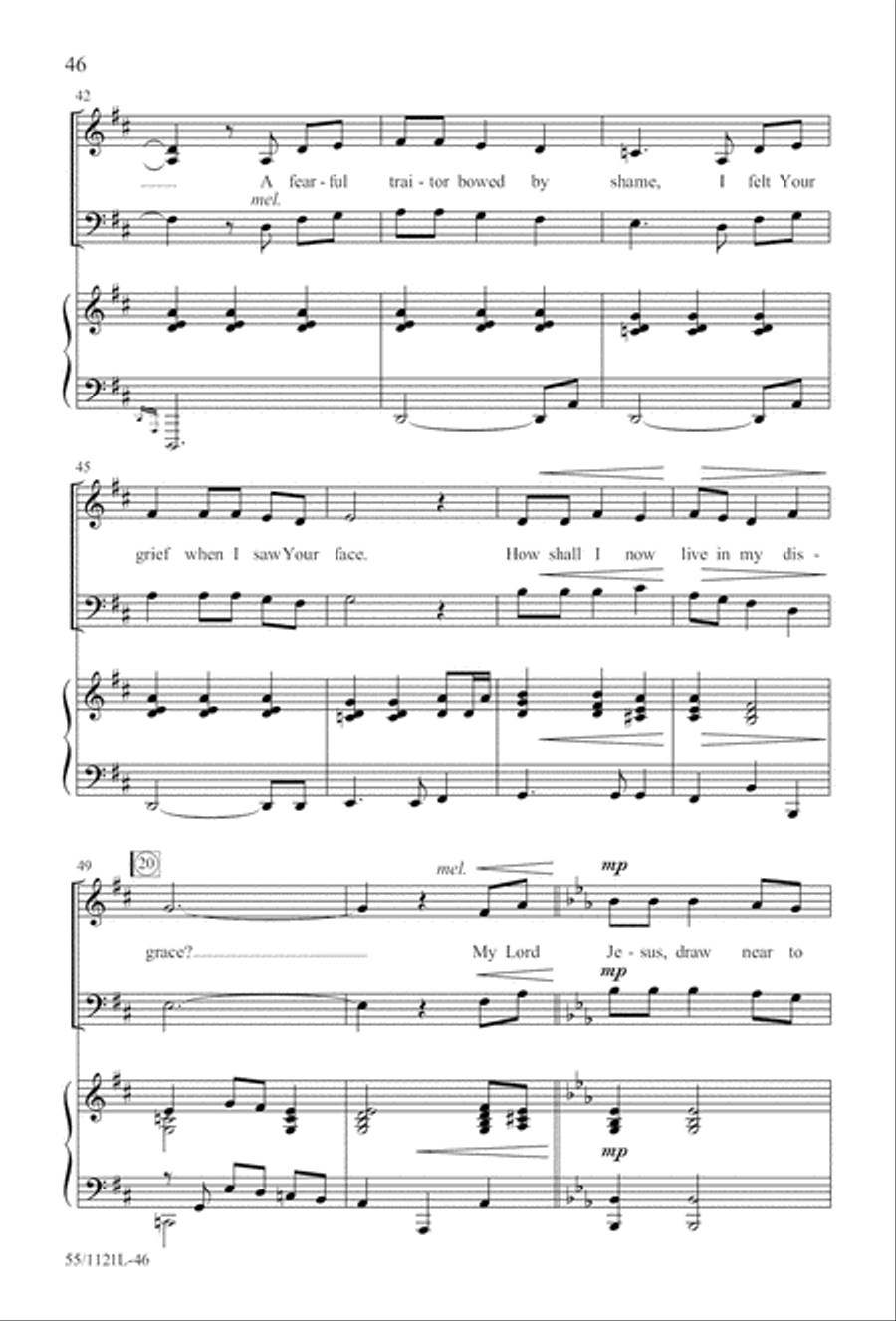 Touched by the Christ Touched by the Christ 3-Part scores gallery preview page 47