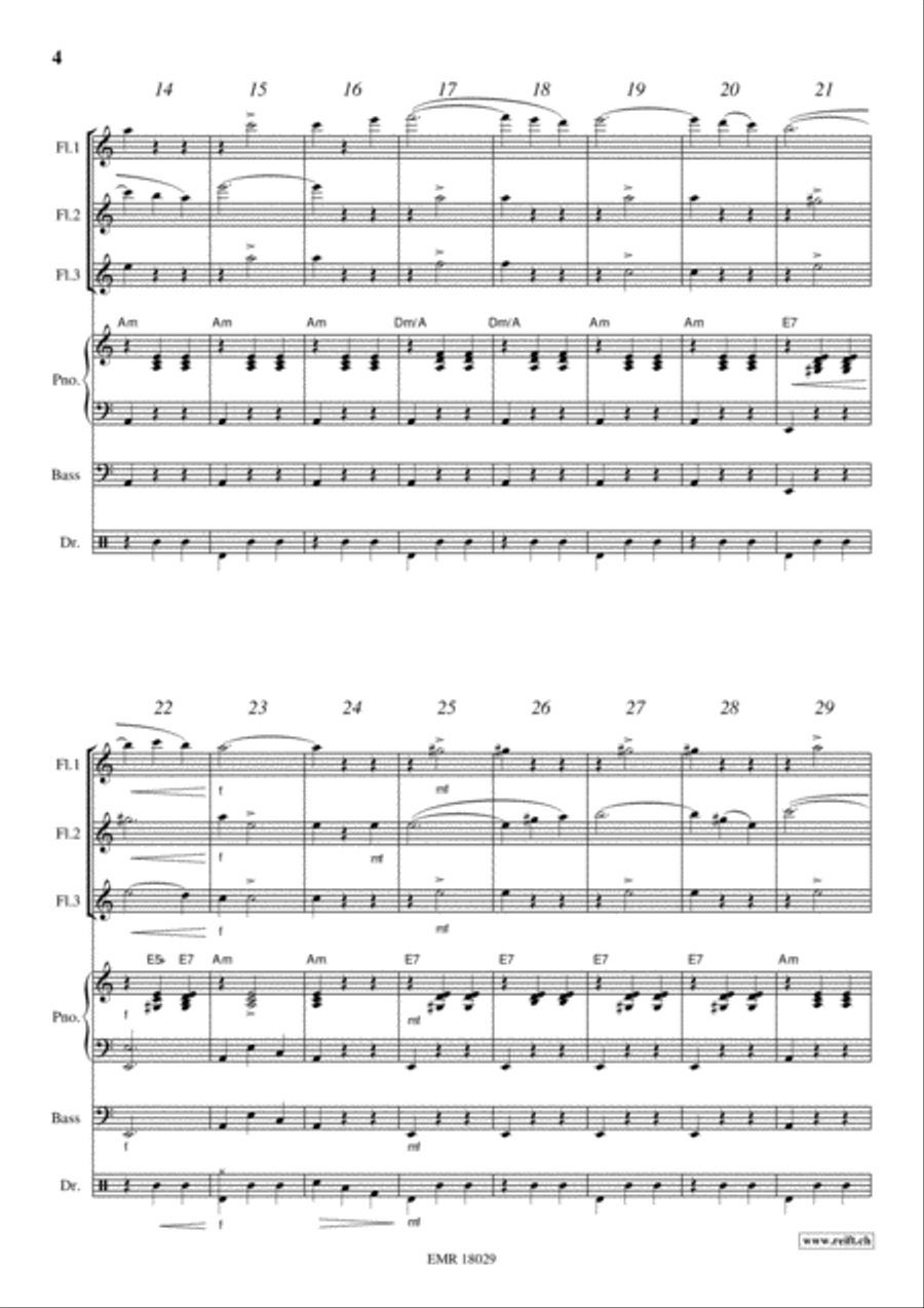 Donauwellen Flute scores gallery preview page 4