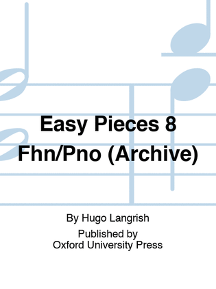 Langrish - 8 Easy Pieces French Horn/Pno (Archive)