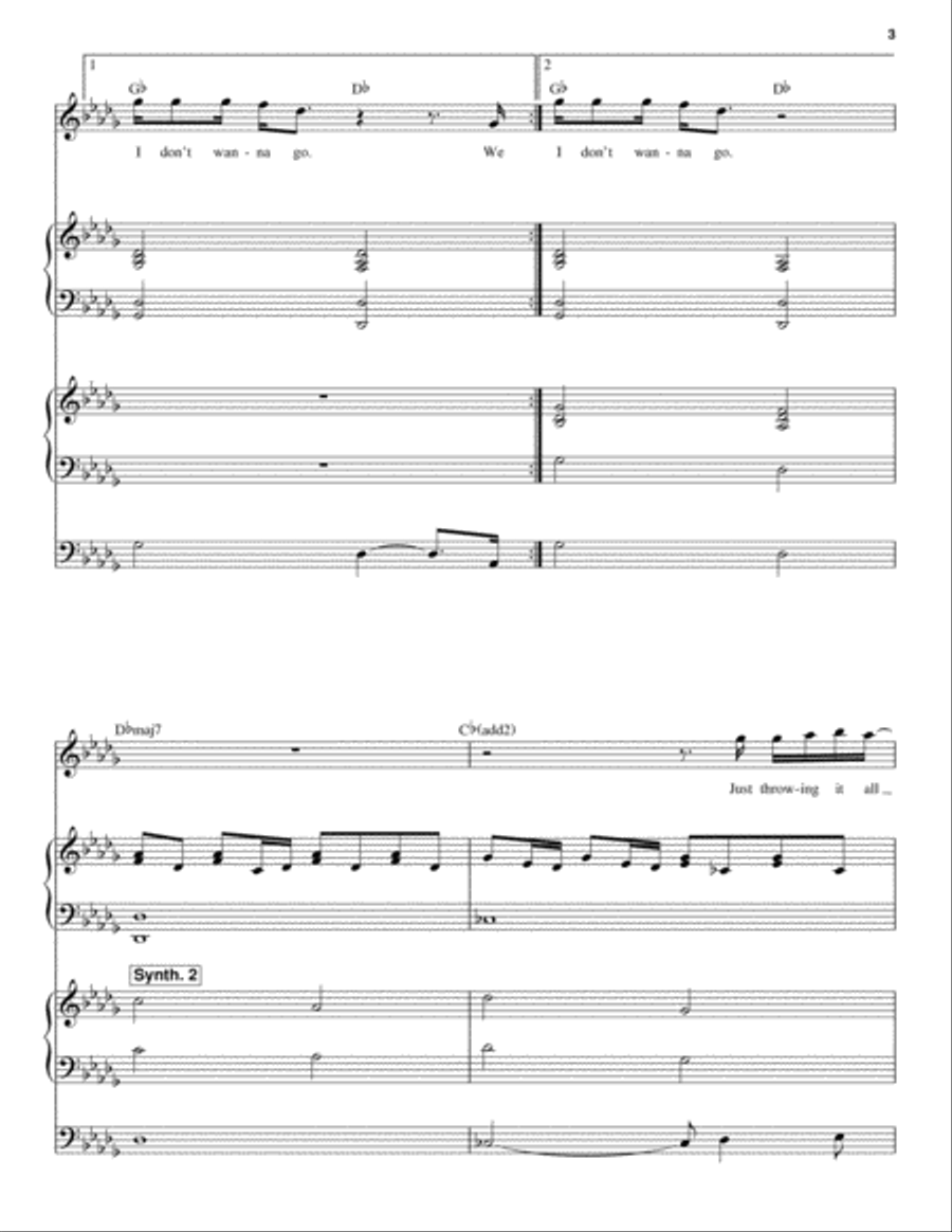 Throwing It All Away Throwing It All Away Piano scores gallery preview page 3