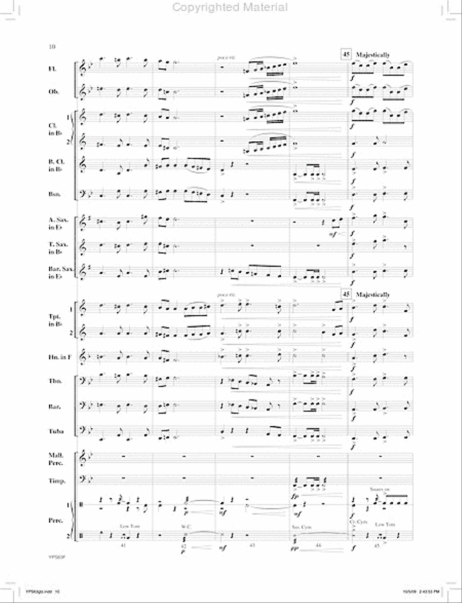 For Our Heroes Concert Band scores gallery preview page 11