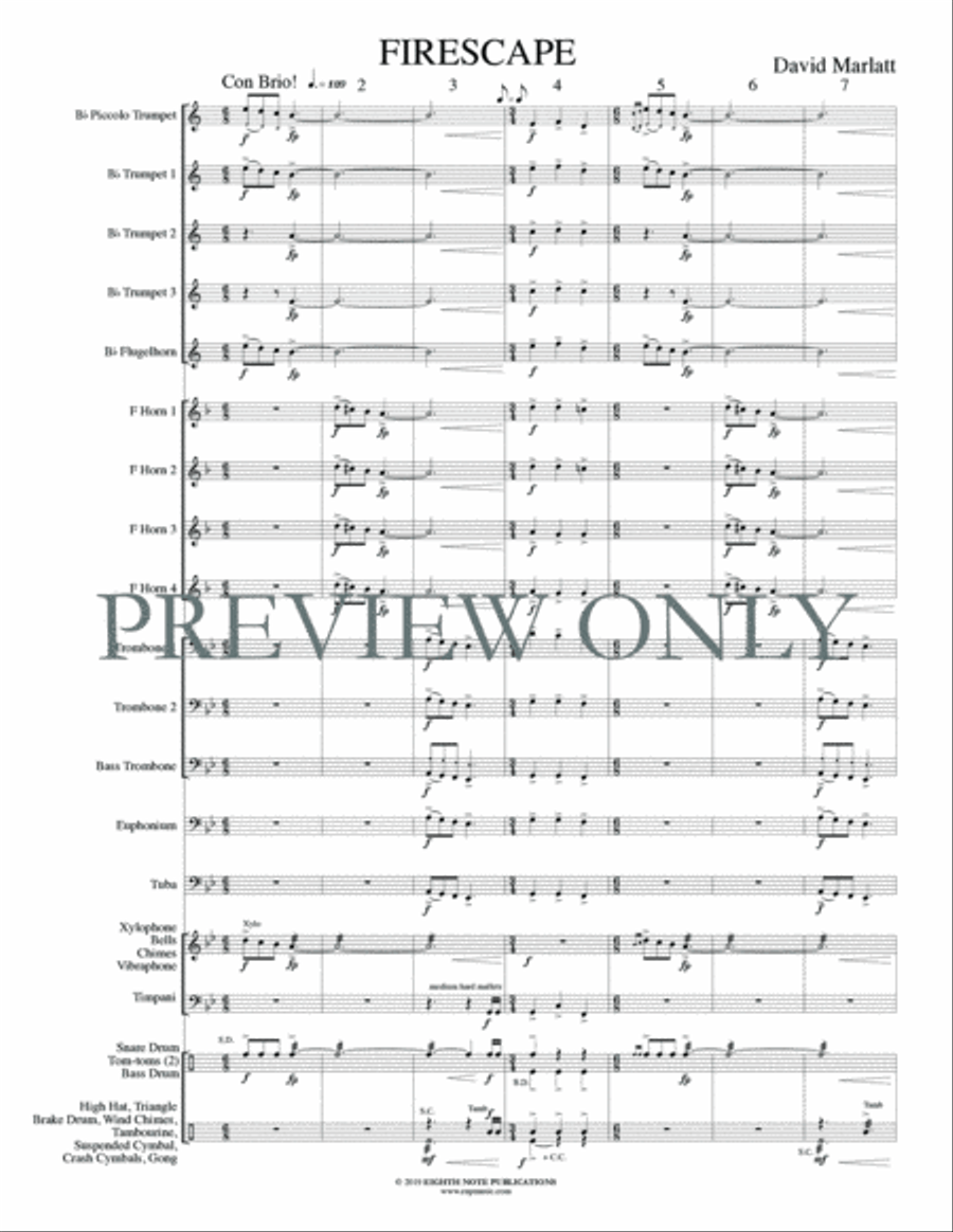 Firescape Firescape Small Ensemble scores gallery preview page 3