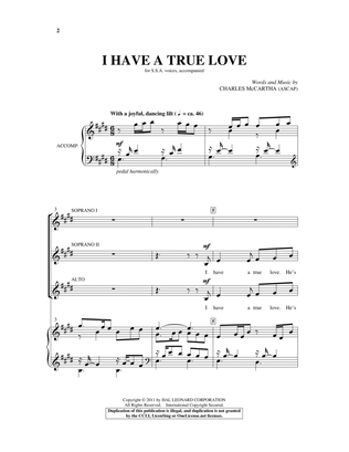 Book cover for I Have A True Love