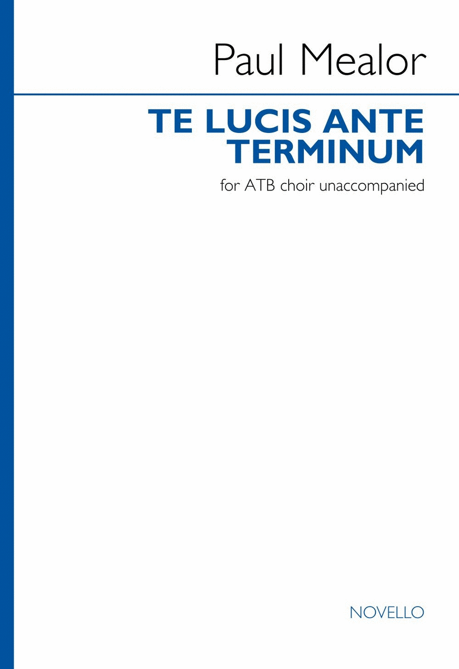 Book cover for Te Lucis Ante Terminum