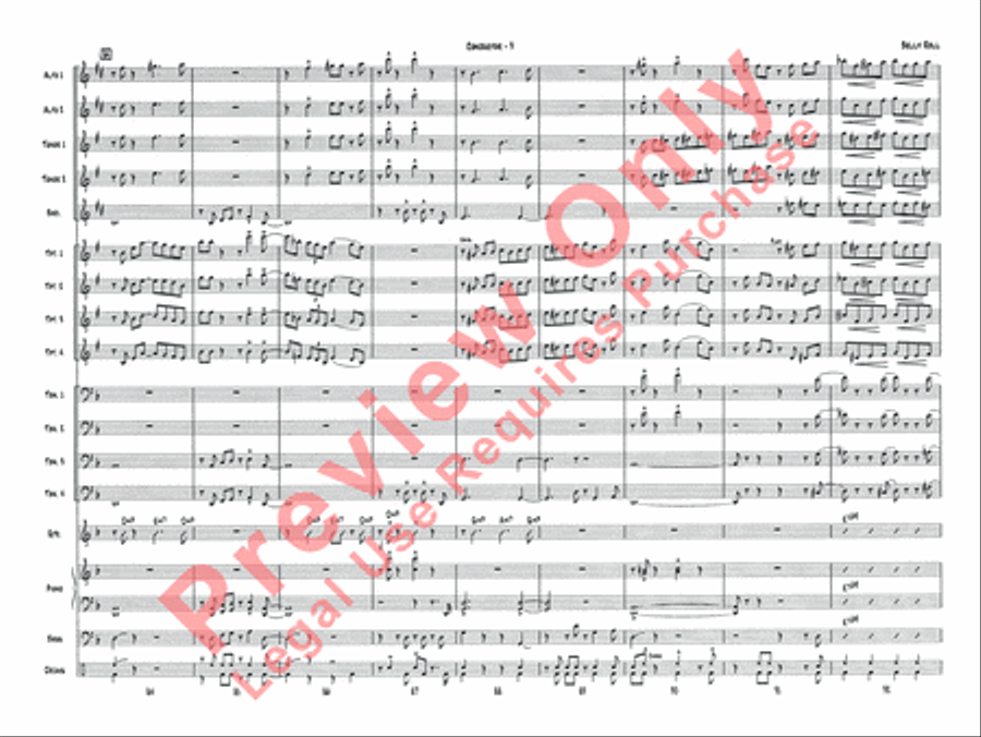 Belly Roll (The Boy in the Tree) Jazz Ensemble scores gallery preview page 11