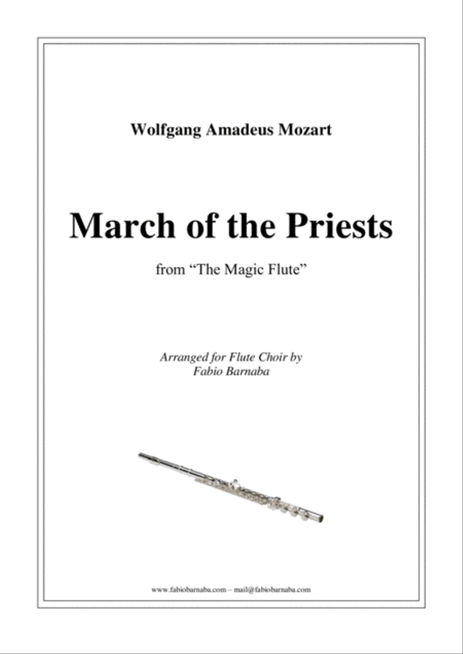 March of the Priests from Mozart's "The Magic Flute" - for Flute Choir image number null