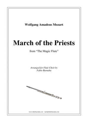 Book cover for March of the Priests from Mozart's "The Magic Flute" - for Flute Choir