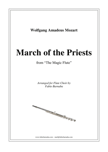 March of the Priests from Mozart's "The Magic Flute" - for Flute Choir image number null
