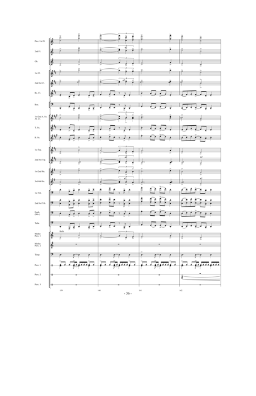 In Pursuit of Troy Concert Band scores gallery preview page 34