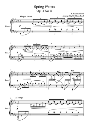 Rachmaninoff - Spring Waters Op 14 No 11