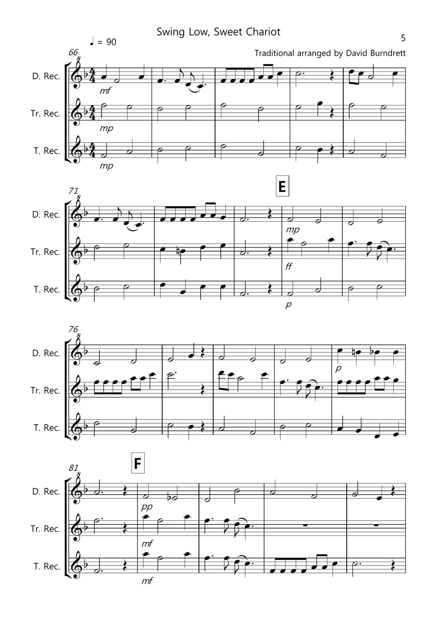 8 Easy Trios for Recorder Recorder scores gallery preview page 5