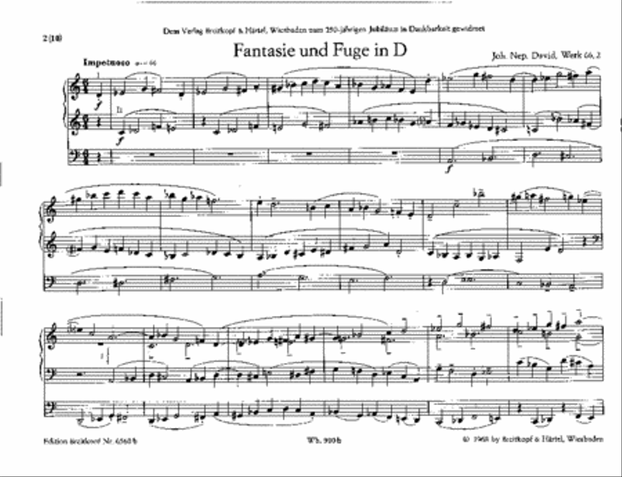 12 Organ Fugues through all the Keys Werk 66 Organ scores gallery preview page 2