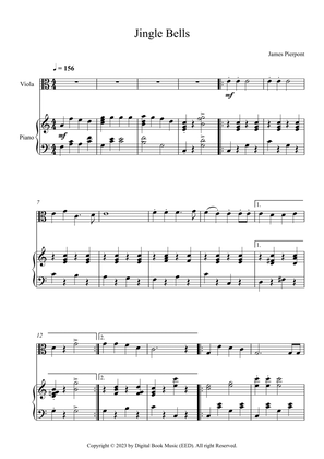 Jingle Bells, James Pierpont (Viola + Piano)