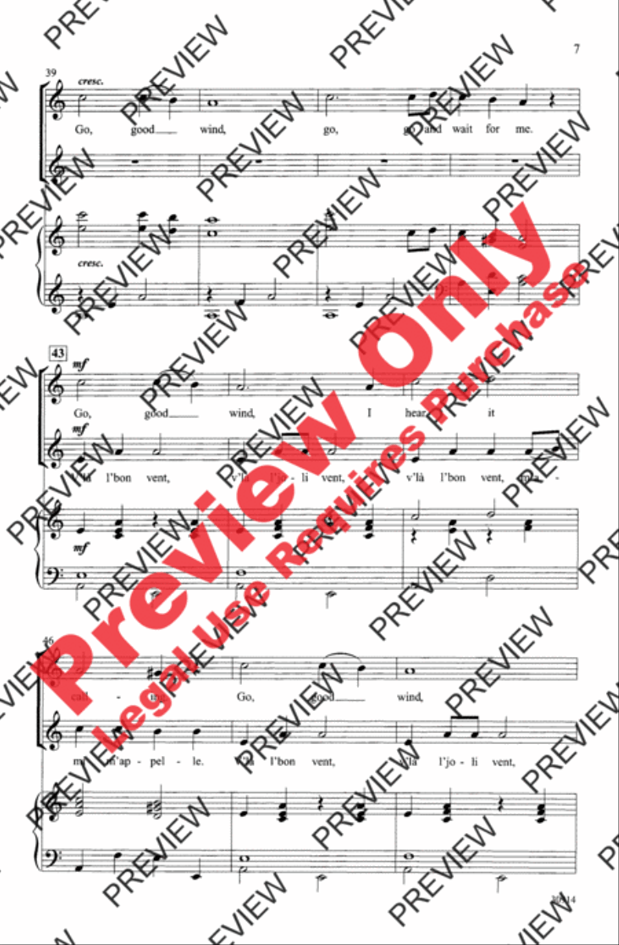 V'la l'Bon Vent V'la l'Bon Vent 2-Part scores gallery preview page 7