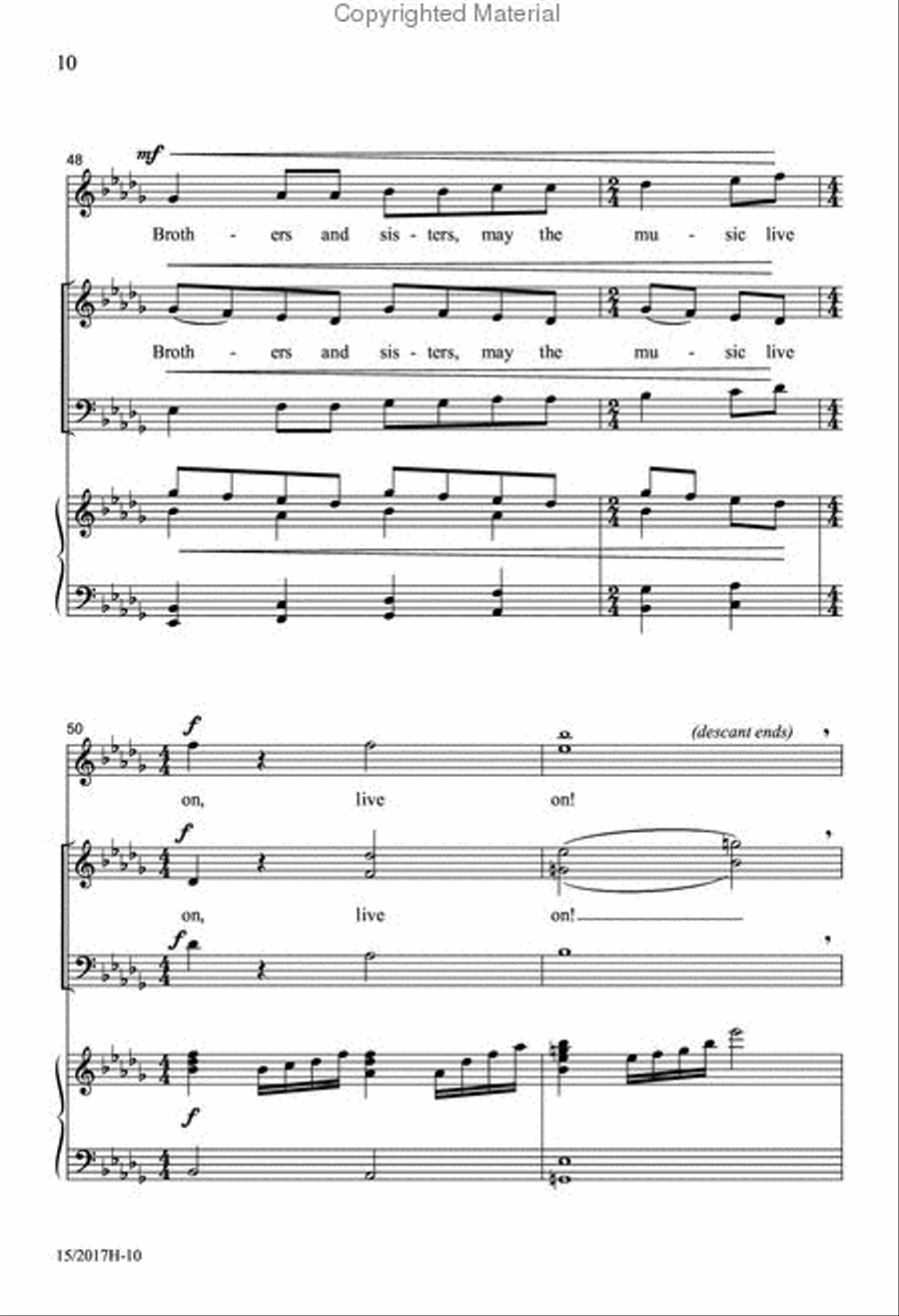 May the Music Live On! May the Music Live On! 3-Part scores gallery preview page 10