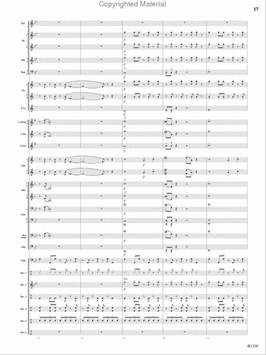 Dreams and Proclamations Concert Band scores gallery preview page 16