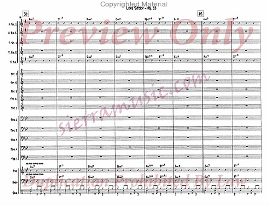 Love Story Love Story Jazz Ensemble scores gallery preview page 11